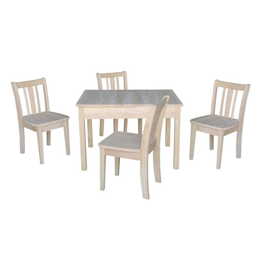 International Concepts - (Set of 5 Pcs) Table with 4 San Remo Juvenile Chairs - K-JT2532L-CC105-4 veiw 1