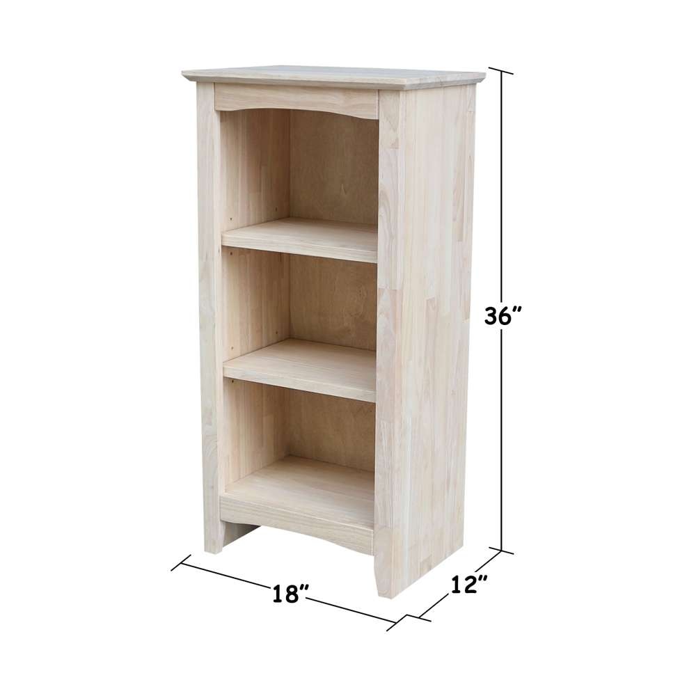 International Concepts - Shaker Bookcase - 36inH - SH-18236A veiw 3