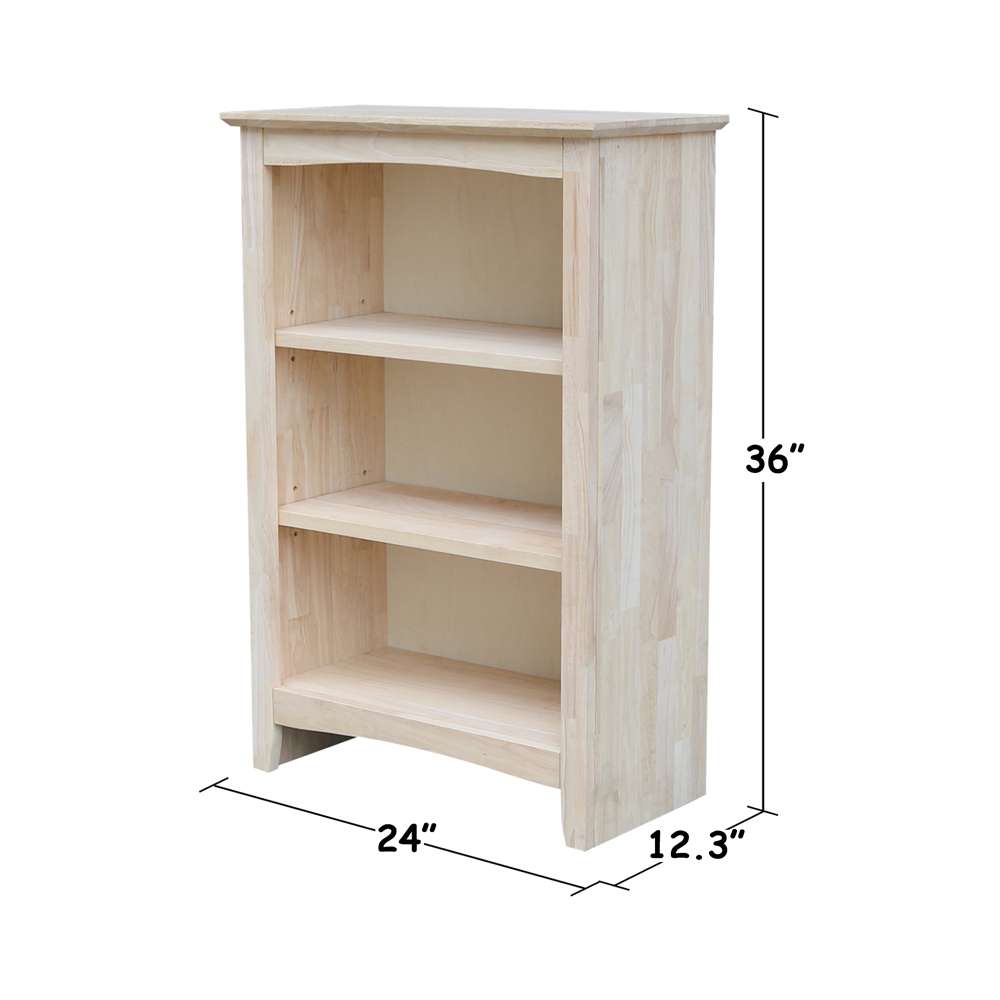 International Concepts - Shaker Bookcase - 36inH - SH-24236A veiw 3