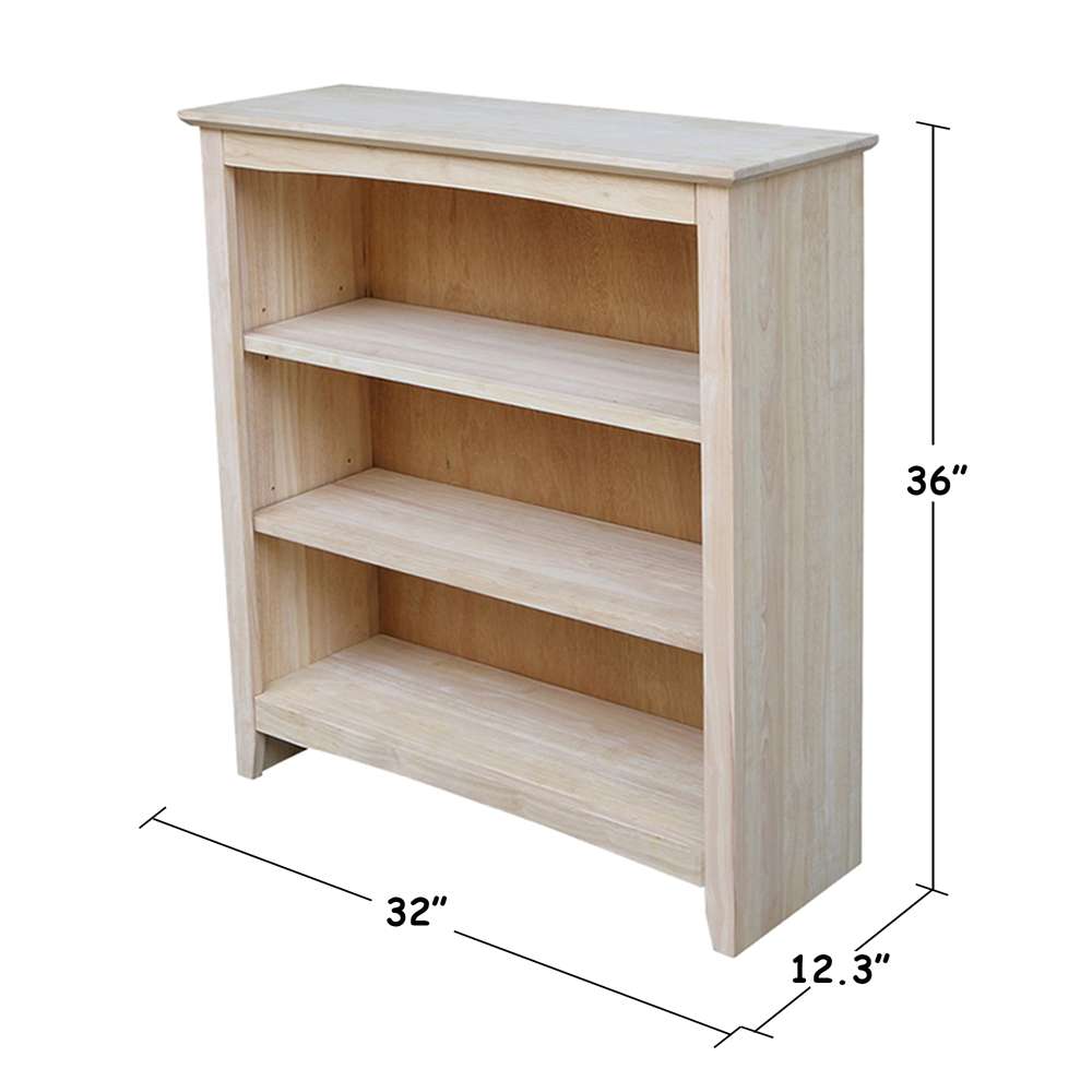 International Concepts - Shaker Bookcase - 36inH - SH-3223A veiw 3