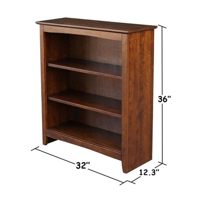 International Concepts - Shaker Bookcase - 36inH - SH581-3223A veiw 3