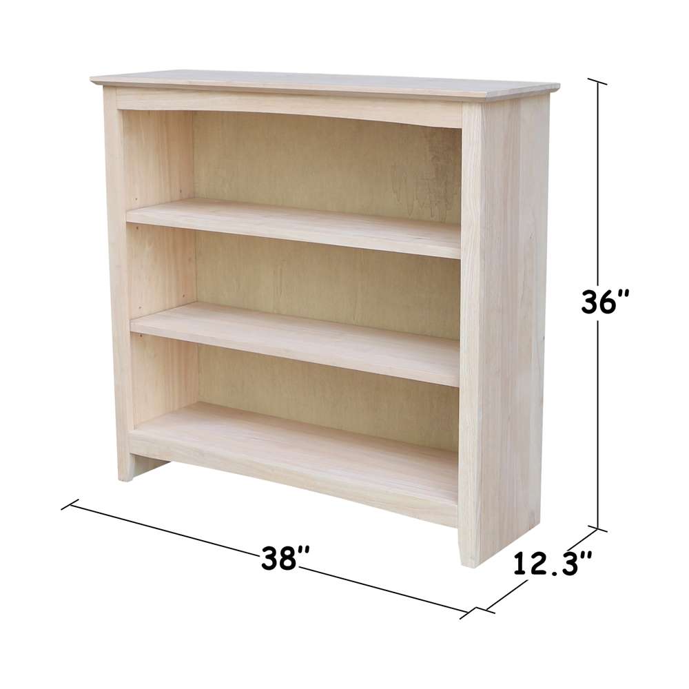 International Concepts - Shaker Bookcase - 36inH - SH-38236A veiw 3