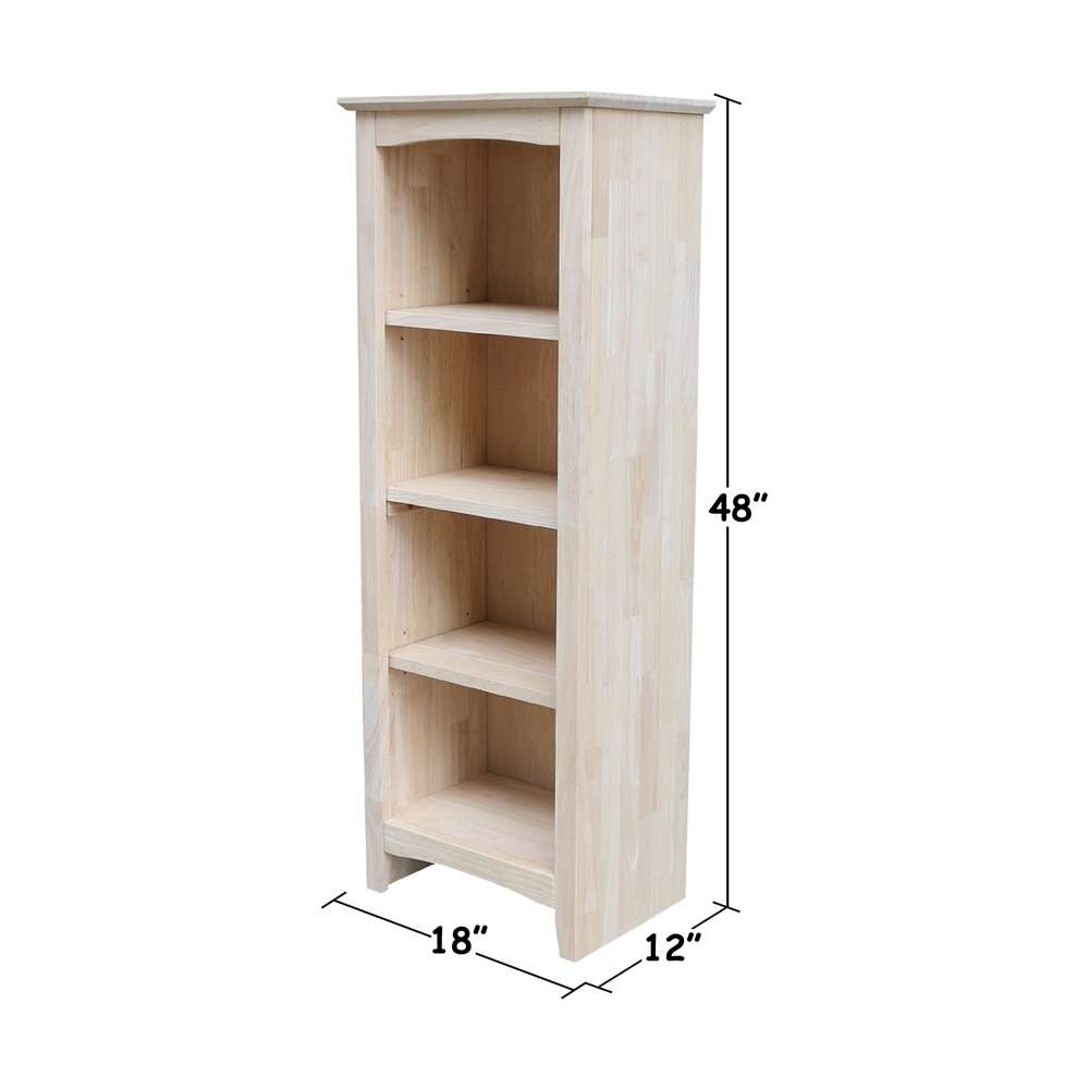 International Concepts - Shaker Bookcase - 48inH - SH-18248A veiw 3