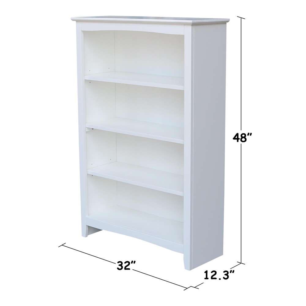 International Concepts - Shaker Bookcase - 48inH - SH08-3224A veiw 3