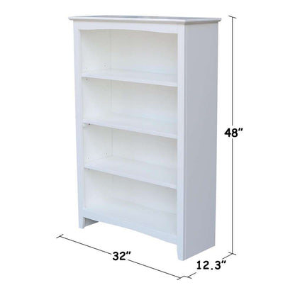 International Concepts - Shaker Bookcase - 48inH - SH08-3224A veiw 3