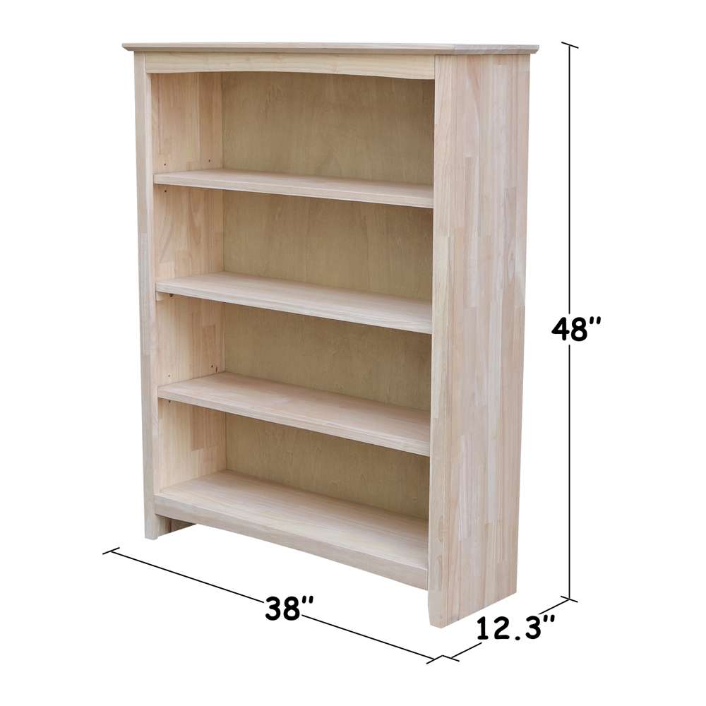 International Concepts - Shaker Bookcase - 48inH - SH-38248A veiw 3