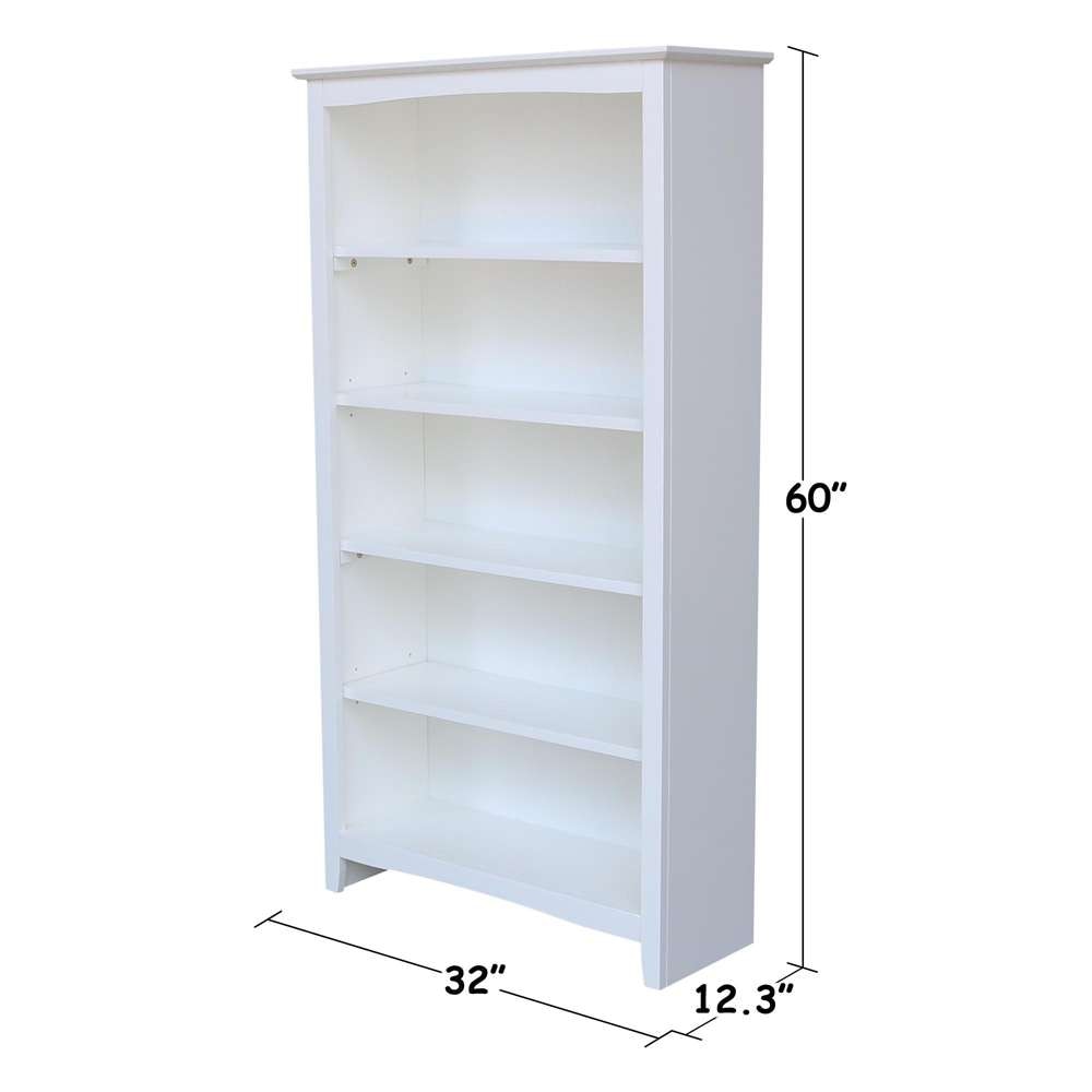 International Concepts - Shaker Bookcase - 60inH - SH08-3226A veiw 3