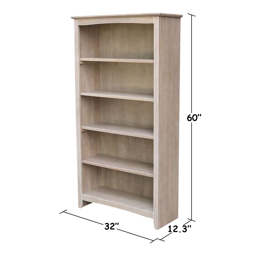 International Concepts - Shaker Bookcase - 60inH - SH09-3226A veiw 3