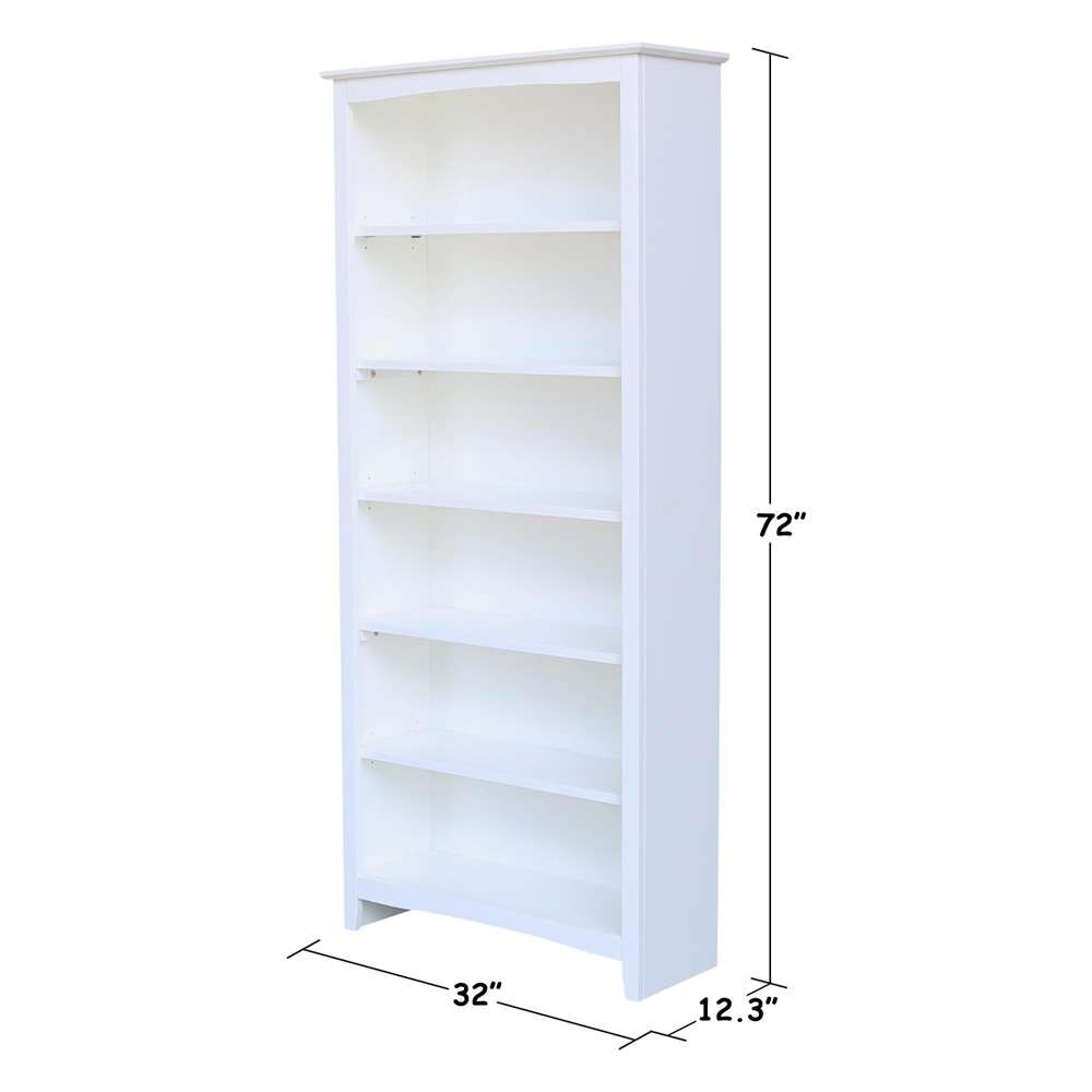 International Concepts - Shaker Bookcase - 72inH - SH08-3227A veiw 3