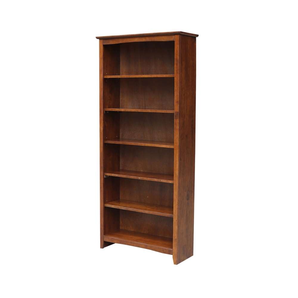 International Concepts - Shaker Bookcase - 72inH - SH581-3227A veiw 1