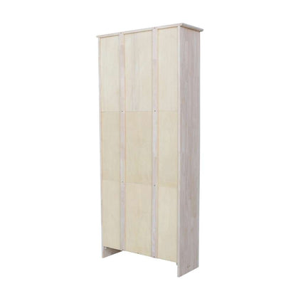 International Concepts - Shaker Bookcase - 72inH with 2 Lower Doors - K-SH-3227A-SH-322D veiw 2