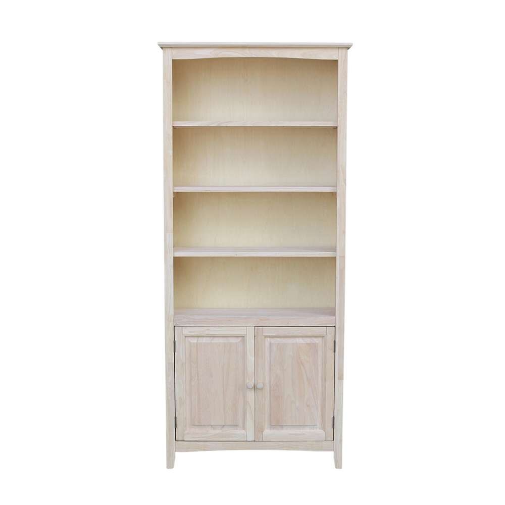 International Concepts - Shaker Bookcase - 72inH with 2 Lower Doors - K-SH-3227A-SH-322D veiw 5