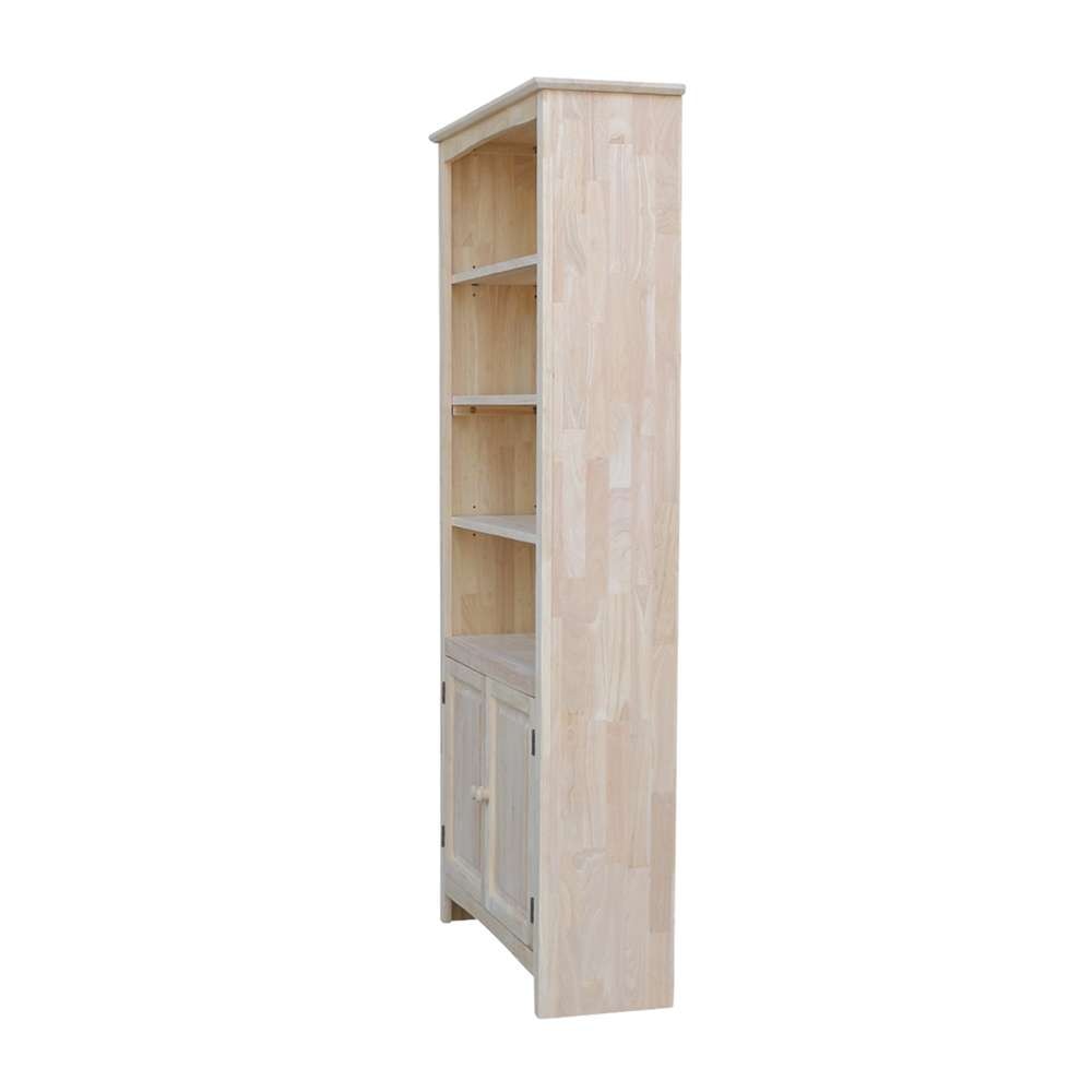 International Concepts - Shaker Bookcase - 72inH with 2 Lower Doors - K-SH-3227A-SH-322D veiw 8