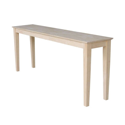 International Concepts - Shaker Console Table - Extended Length-72in - OT-9S-72 veiw 1