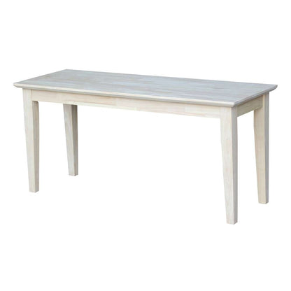 International Concepts - Shaker Style Bench - BE-39 veiw 1