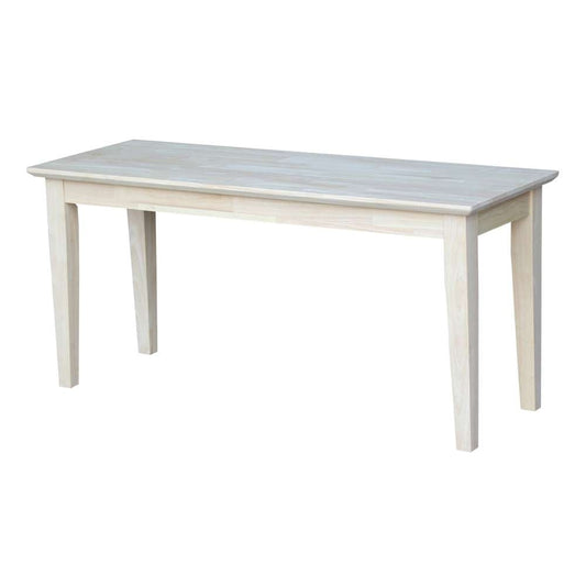 International Concepts - Shaker Style Bench - BE-39 veiw 1
