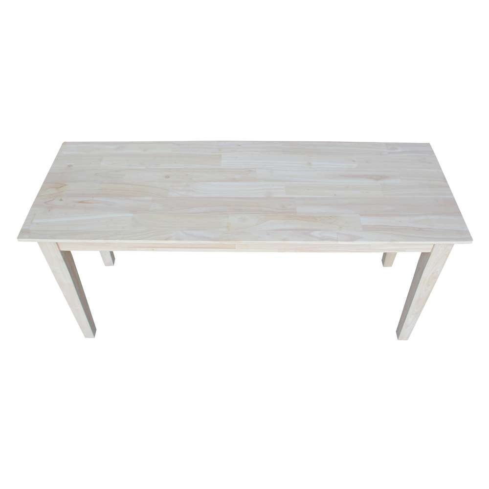 International Concepts - Shaker Style Bench - BE-39 veiw 4
