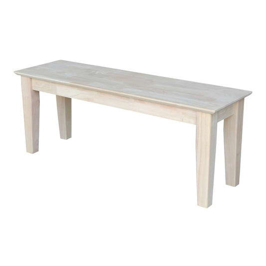 International Concepts - Shaker Style Bench - BE-47S veiw 1