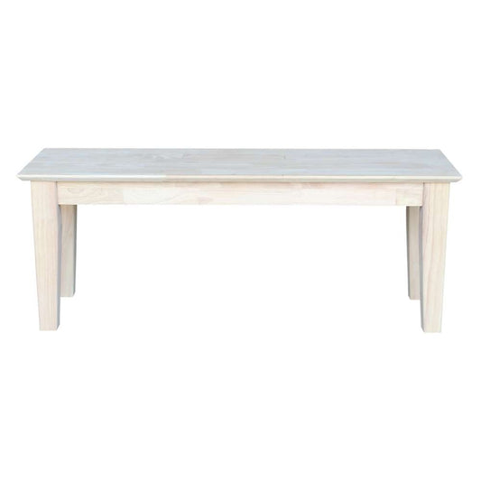 International Concepts - Shaker Style Bench - BE-47S veiw 2