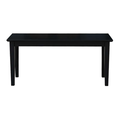 International Concepts - Shaker Styled Bench (RTA) in Black Finish - BE46-39 veiw 3