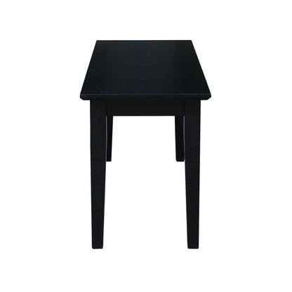 International Concepts - Shaker Styled Bench (RTA) in Black Finish - BE46-39 veiw 4