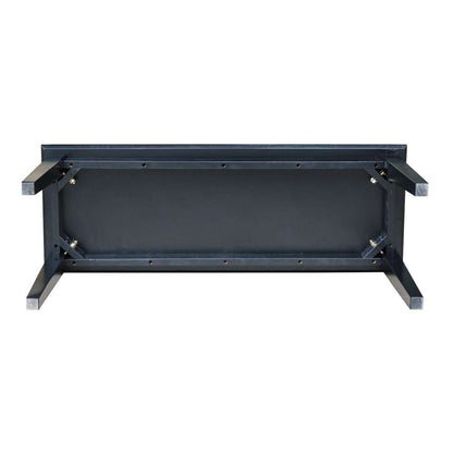 International Concepts - Shaker Styled Bench (RTA) in Black Finish - BE46-39 veiw 5
