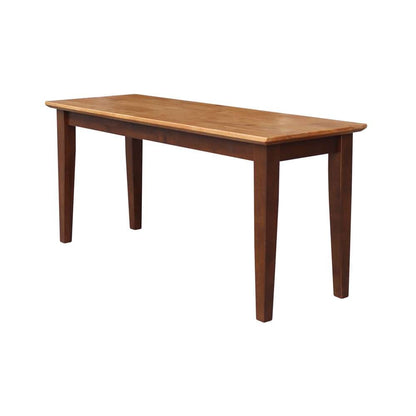 International Concepts - Shaker Styled Bench (RTA) in Cinnemon/Espresso Finish - BE58-39 veiw 1