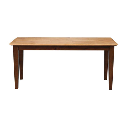 International Concepts - Shaker Styled Bench (RTA) in Cinnemon/Espresso Finish - BE58-39 veiw 3