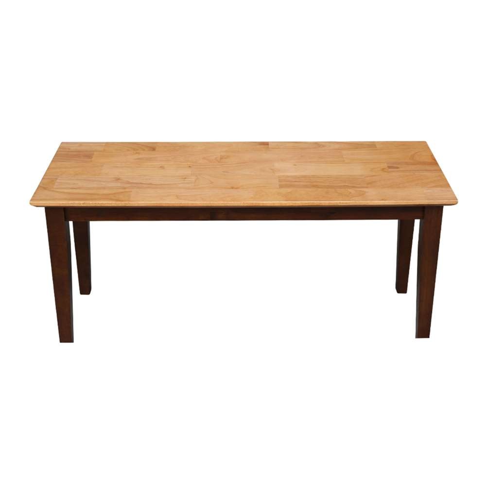 International Concepts - Shaker Styled Bench (RTA) in Cinnemon/Espresso Finish - BE58-39 veiw 6