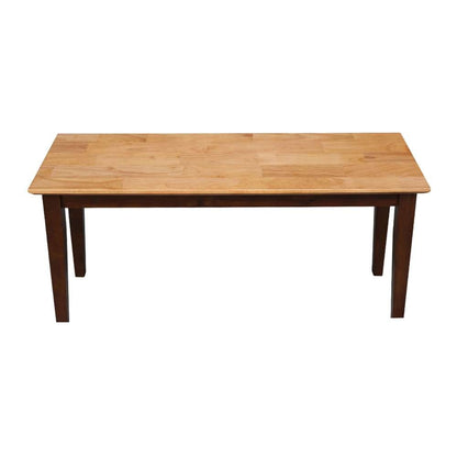 International Concepts - Shaker Styled Bench (RTA) in Cinnemon/Espresso Finish - BE58-39 veiw 6