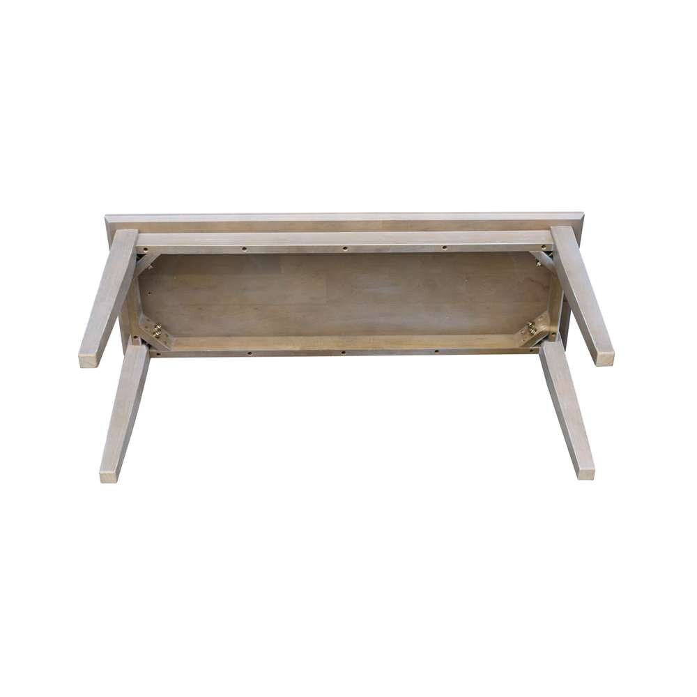 International Concepts - Shaker Styled Bench (RTA) in Washed Gray Taupe Finish - BE09-39 veiw 5