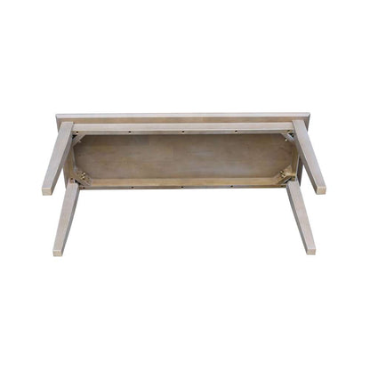 International Concepts - Shaker Styled Bench (RTA) in Washed Gray Taupe Finish - BE09-39 veiw 5