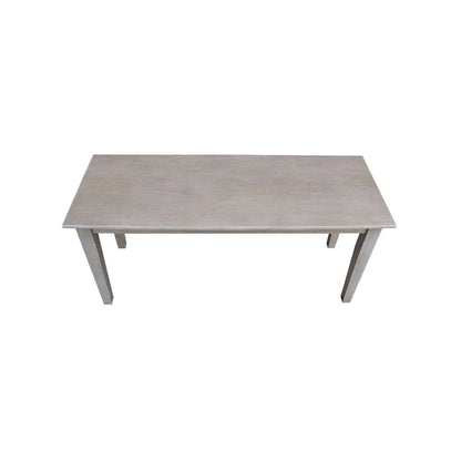 International Concepts - Shaker Styled Bench (RTA) in Washed Gray Taupe Finish - BE09-39 veiw 6
