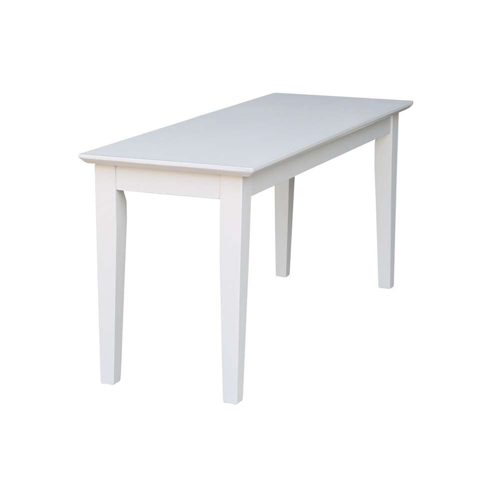 International Concepts - Shaker Styled Bench (RTA) in White Finish - BE08-39 veiw 4