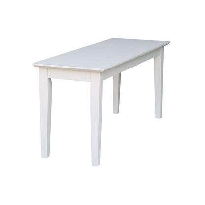 International Concepts - Shaker Styled Bench (RTA) in White Finish - BE08-39 veiw 4
