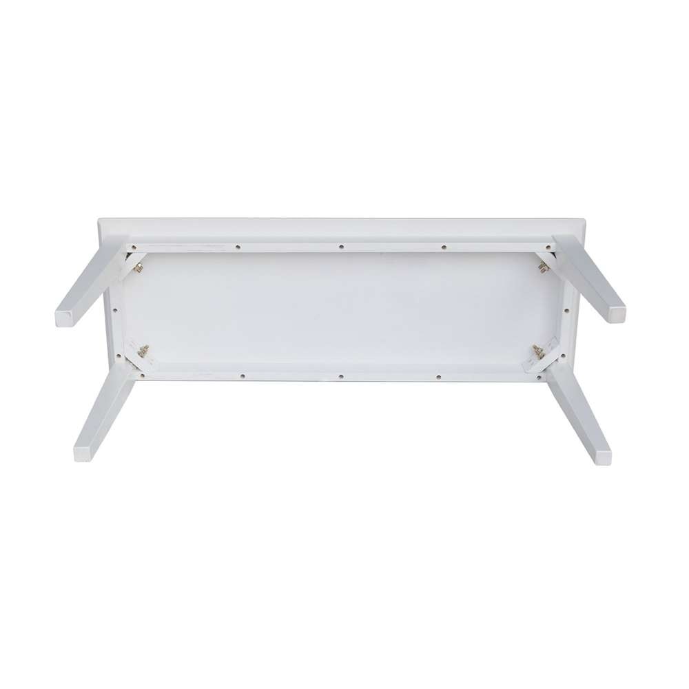 International Concepts - Shaker Styled Bench (RTA) in White Finish - BE08-39 veiw 5