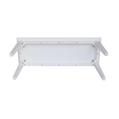 International Concepts - Shaker Styled Bench (RTA) in White Finish - BE08-39 veiw 5