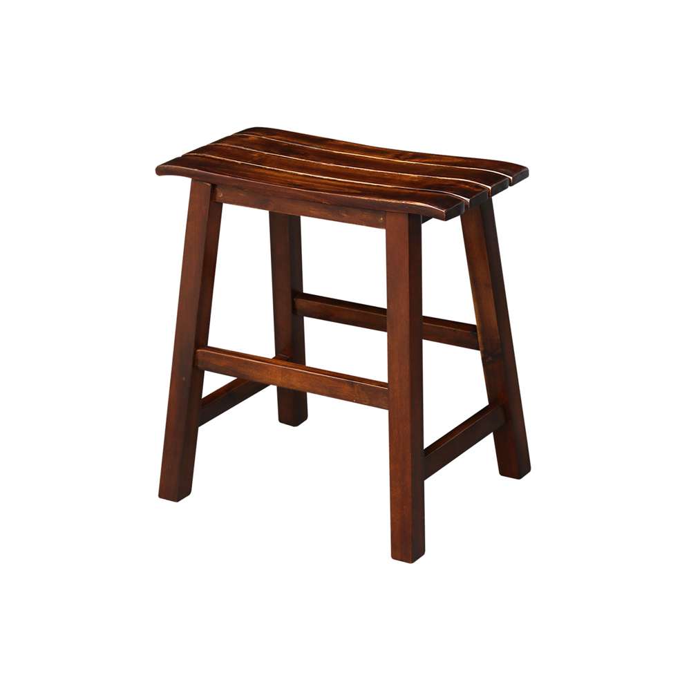 International Concepts - Slat Seat Stool - 18inSH (RTA) in Espresso Finish - S581-781 veiw 1