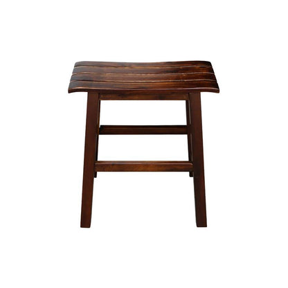 International Concepts - Slat Seat Stool - 18inSH (RTA) in Espresso Finish - S581-781 veiw 3