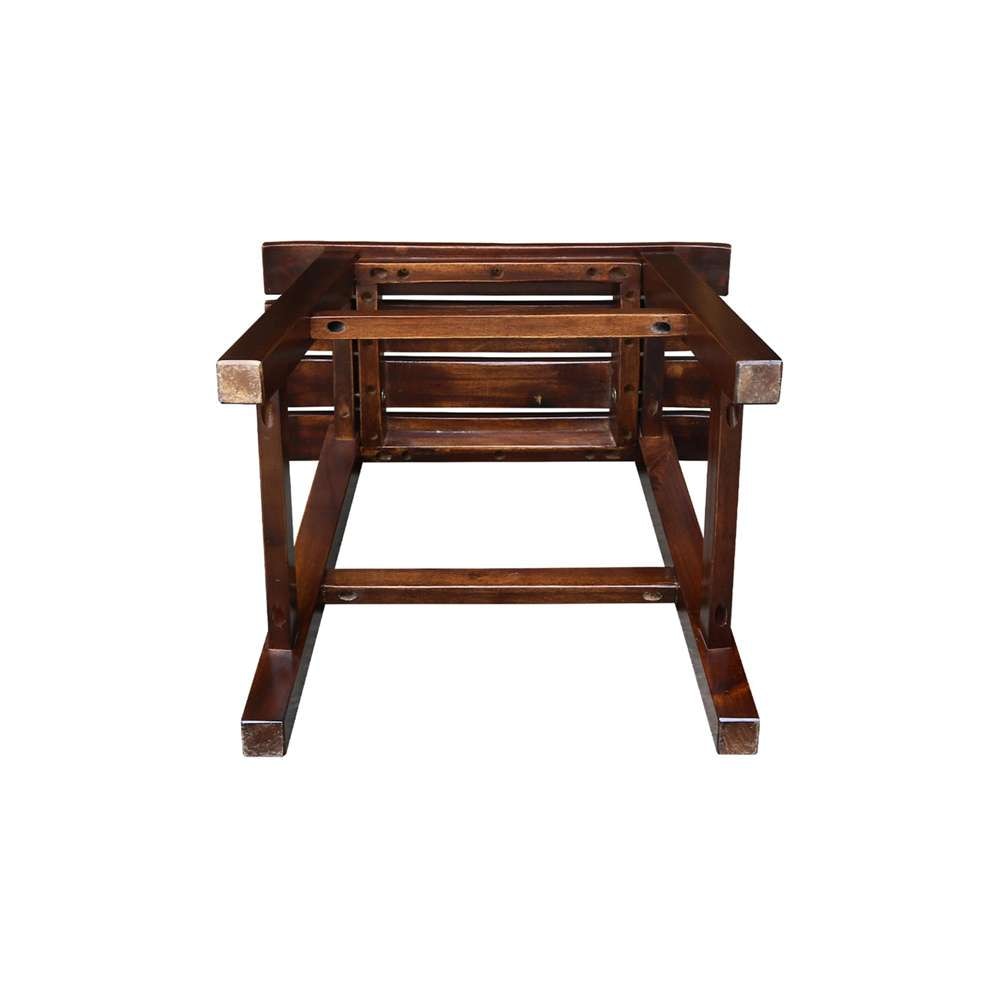 International Concepts - Slat Seat Stool - 18inSH (RTA) in Espresso Finish - S581-781 veiw 5