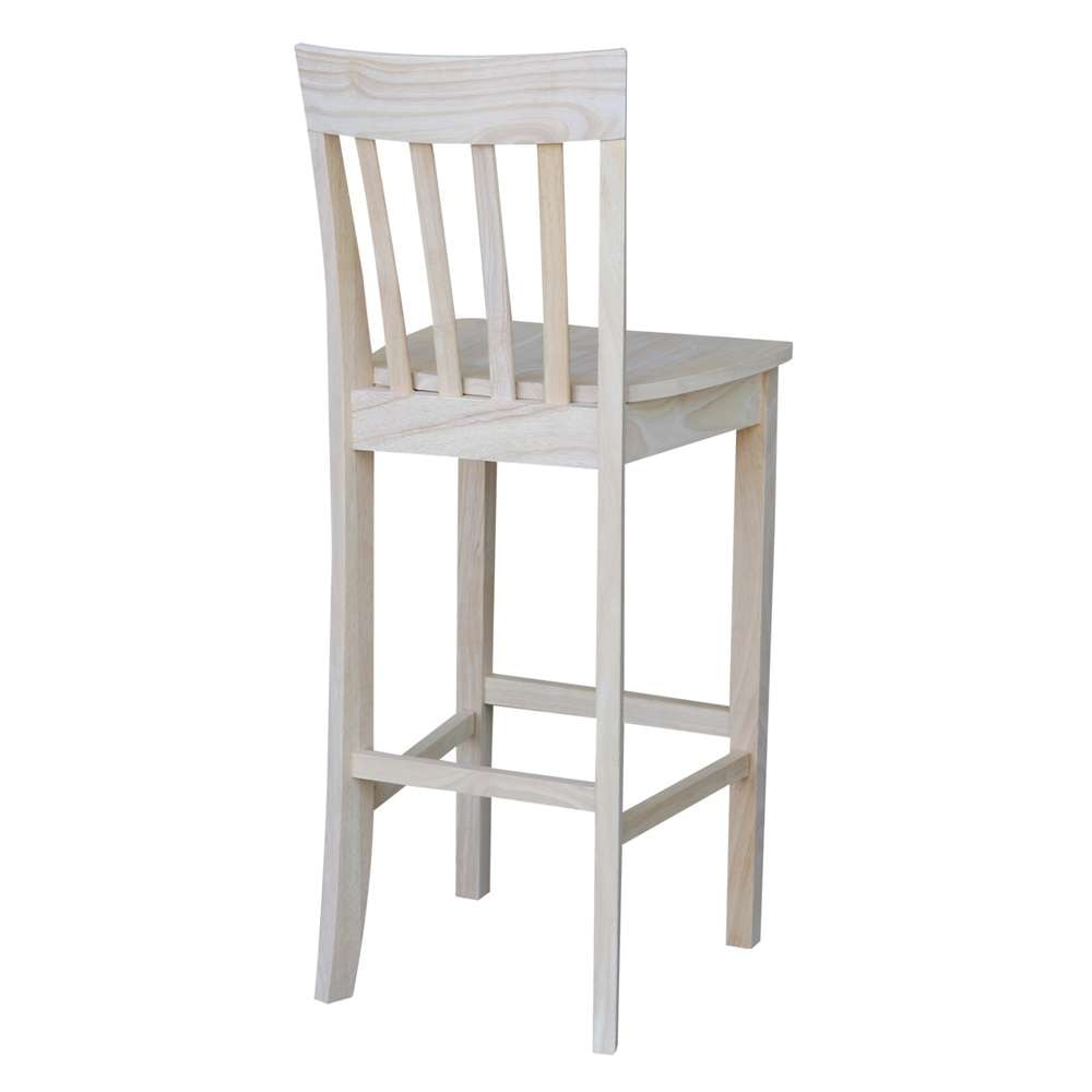 International Concepts - Slatback Bar Height Stool - 30inSH - S-3013 veiw 2