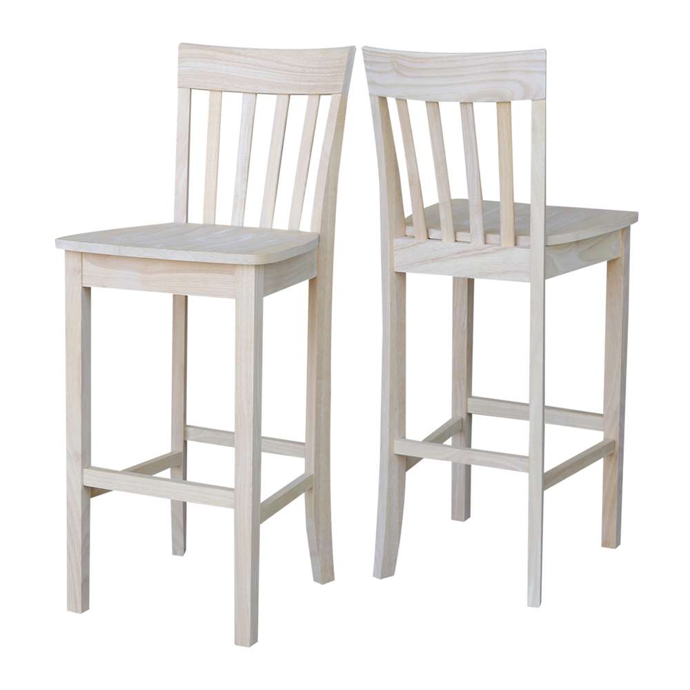 International Concepts - Slatback Bar Height Stool - 30inSH - S-3013 veiw 4