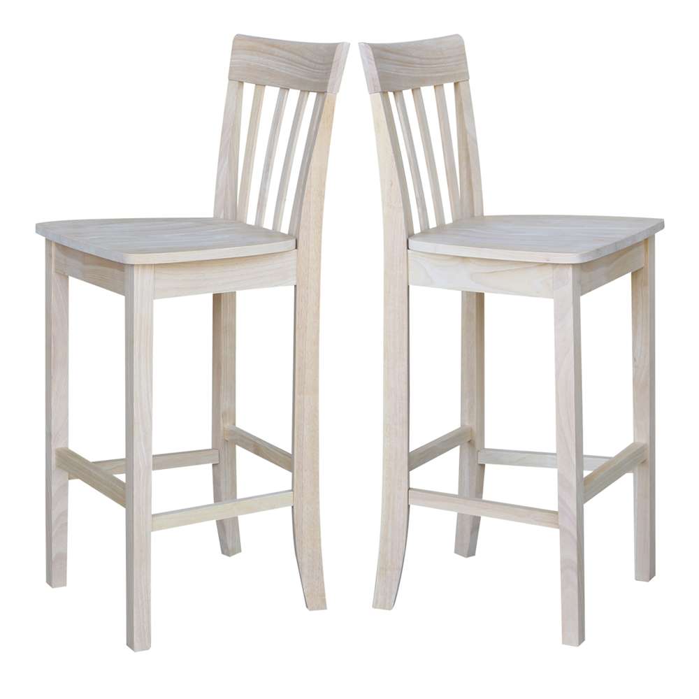 International Concepts - Slatback Bar Height Stool - 30inSH - S-3013 veiw 7