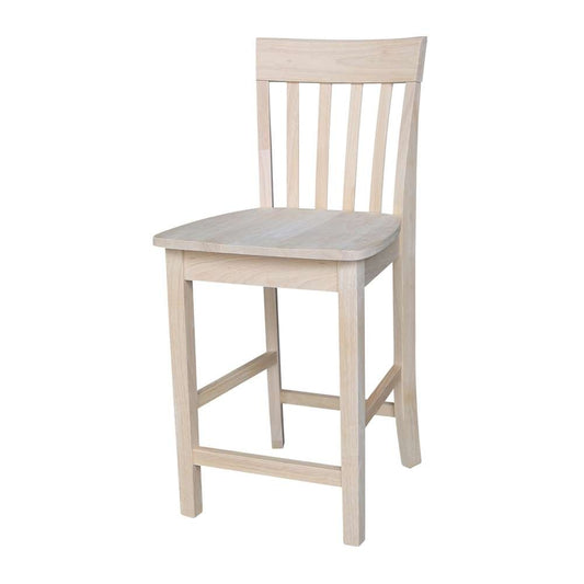 International Concepts - Slatback Counter Height Stool - 24inSH - S-3012 veiw 1