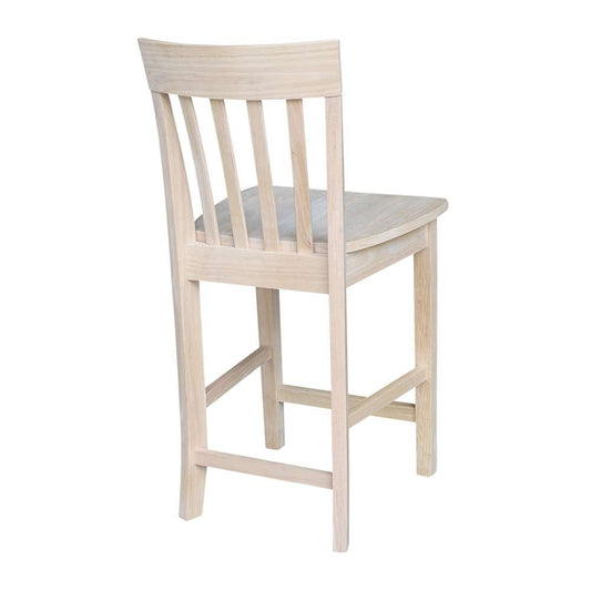International Concepts - Slatback Counter Height Stool - 24inSH - S-3012 veiw 2