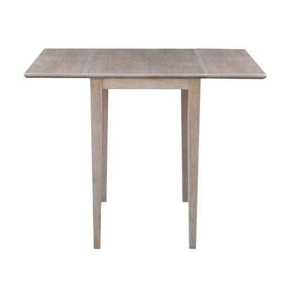 International Concepts - Small Dropleaf Table in Washed Gray Taupe Finish - T09-2236D veiw 5