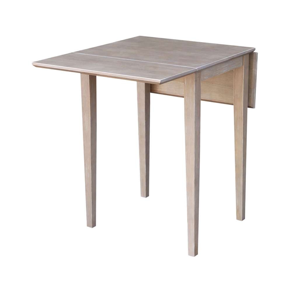 International Concepts - Small Dropleaf Table in Washed Gray Taupe Finish - T09-2236D veiw 7