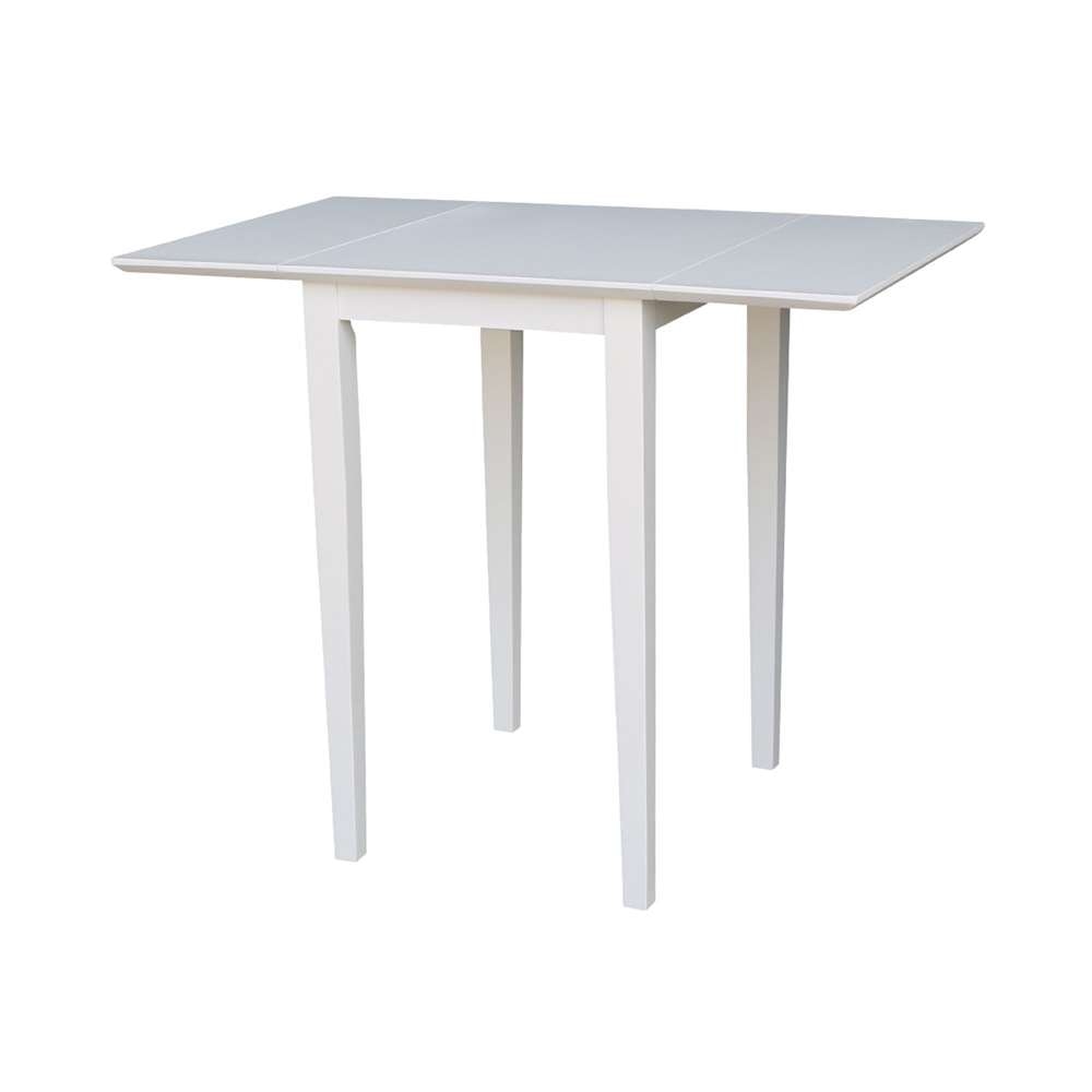 International Concepts - Small Dropleaf Table in White Finish - T08-2236D veiw 1