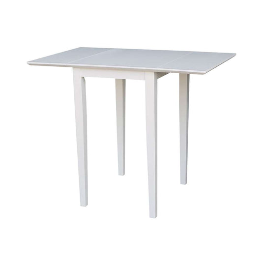 International Concepts - Small Dropleaf Table in White Finish - T08-2236D veiw 1