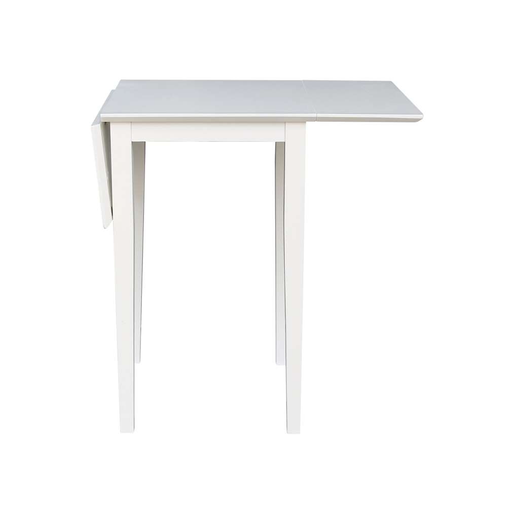 International Concepts - Small Dropleaf Table in White Finish - T08-2236D veiw 3